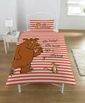 The Gruffalo and Mouse Red & White Kids Bedding Set - Single And