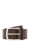 BOSS Mens Jor-Gr Sz40 Branded-buckle belt in Italian leather