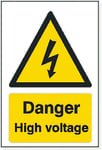 Danger High Voltage S/Ad Pack Qty 1