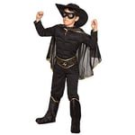 Boland - Costume Enfant Bandit, pour garçon, Chapeau, Masque pour Les Yeux, Cape, Costume Une pièce, Ceinture, Bottes, déguisement, Set de Costume, Zorro, fête costumée, Carnaval
