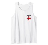 England Flag Football Fan Classic Retro Jersey Black Tank Top