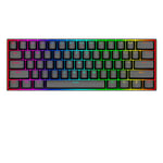 REDRAGON K630RGB RED clavier Jouer USB QWERTY Anglais Noir - Neuf