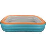 Jeffergarden - Piscine gonflable pliable pour enfants, 3 couches, natation pliante pour cour extérieure, 2.6m/8,5 pieds