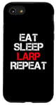 Coque pour iPhone SE (2020) / 7 / 8 Eat Sleep Larp Repeat Live Action Jeu de rôle