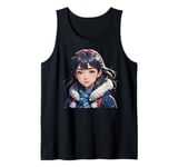 new year snow anime girl Tank Top