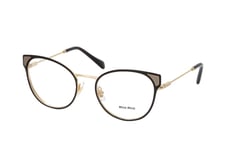 Miu Miu MU 52TV 1AB1O1, including lenses, BUTTERFLY Glasses, FEMALE