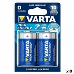 Batteri Varta LR20 D 1,5 V 16500 mAh High Energy 2 Ah 1,5 V (10 antal)