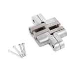 2-Pack Zinc Alloy Invisible Folding Door Hinges For Cabinet UK