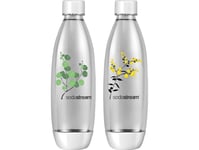 Sodastream Literflaska Sodastream Vit Fuse Blommönster Twinpack