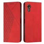 Red Diamond Pu -Kotelo On Yhteensopiva Samsung Galaxy Xcover 7:N Kanssa