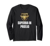 Manchester , city , Superbia in proelio slogan Long Sleeve T-Shirt