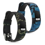 2x Silicone Watch Strap Set for Garmin Vivofit 4