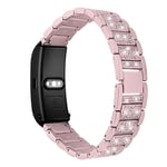 18mm Huawei TalkBand B5 rhinestone stainless steel watch band - Pink
