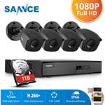 Sannce - Système de sécurité vidéo pour la maison 1080P avec dvr 1080N 4 canaux avec 4 caméras Style b – 1TB hdd