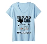 Womens Texas Girl is a perfect mixture of Princess and Warrior V-Neck T-Shirt