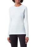 Smartwool Women's Classic Thermal Merino Base Layer Crew, WINTER SKY HEATHER, Medium