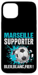 Coque pour iPhone 15 Plus Marseille Supporter Football Cadeau Fan Foot Marseillais