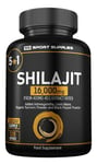 Shilajit Capsules 16,000mg -120 Days Supply - 60% Fulvic Acid - Added Ashwagandha, Lions Mane, Turmeric and Black Pepper - High Strength Himilayan Shalajit Resin