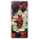 ERT GROUP Coque de téléphone Portable pour Xiaomi Redmi Note 11 Pro 5G/11 Pro 4G Original et sous Licence Officielle Marvel Motif Deadpool 008, Coque en TPU