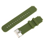 Silikoni kellon rannekkeet rannekkeen vaihto Amazfit Smart Watch Verge 2 A1807 Military Green