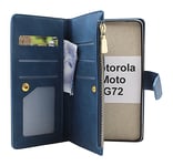 XL Standcase Lyxfodral Motorola Moto G72 (Marinblå)