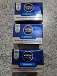 3 x NIVEA MEN ORIGINAL INTENSIVE MOISTURISER CREAM 50ML