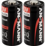 Pile photo CR-123A lithium Ansmann CR17335 1375 mAh 3 V 2 pc(s)