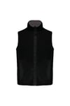 Gilet Sans Manches Doublé Polaire - Homme - K679 - Noir Et Gris