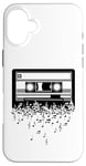 Coque pour iPhone 16 Plus Cassette art musique cassette art rétro vintage musique