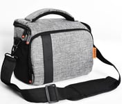 sac à bandoulière étanche en Nylon pour appareil photo DSLR,pochette pour objectif Sony,Canon,Nikon B500,P900,D90,D750,D7000 - Type Gris foncé