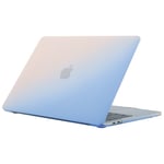 MacBook Air 13 M3 / M2 (2024/2022) - Slim hårt skal för fram och bak - Blå/rosa