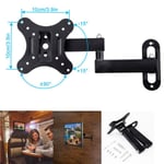 Full Motion TV Wall Bracket Mount Swivel Tilt for 14-27" TVs Caravan Boat RV UK