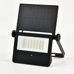 Solar Security Outdoor LED Floodlight with Motion Sensor, Weatherproof IP65, 6500k, 860 Lumens, 2000 mAH Lion Battery Solar Powered Photocell Wall Lig