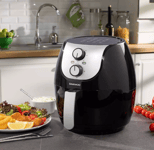 Daewoo 4L Single Pot Air Fryer 4L 1500W Roast Oven Timer Black