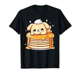 Cute Dog Puppy Resting On Pancakes Pancake Maker Lover Art T-Shirt