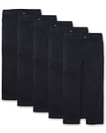 The Children's Place Boys Stretch Chino Pants, New Navy 5-Pack, 7 Husky (Pack of 5)