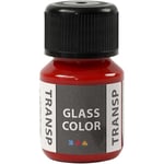 creativ company glassmaling transparent 30 ml glasfärg transparent, röd, ml/ 1 flaska