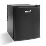 MaxxHome Mini Frigo - Mini Réfrigérateur - Petit Camping Frigo - Frigo Top - Mini Congelateur avec Etagères Réglables - Frigo de Chambre - Mini Bar Cosmetique - 240V - 42L - Noir