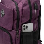 Bizey 15.6 inch Purple Laptop Backpack Rucksack Bag with usb charging port