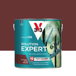 Peinture extérieure fer Solution expert rouge basque brillant V33 2L