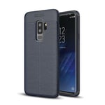 Samsung Galaxy S9 Plus      Leather Texture Case    Navy