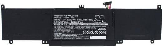 Yhteensopivuus  Asus U303LN4210, 11.3V, 4400 mAh