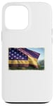 iPhone 13 Pro Max Purple and Gold US Flag Patriotic Case