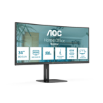 Aoc Cu34v5c/bk Curved 34" 3440 X 1440pixels Va 21:9 100hz