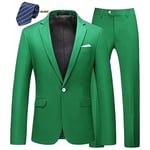 Costume Homme Uni 3 Pièces De Slim Fête Soirée Mariage Business Fit Grande Vêtements Masculin Wz227