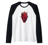 Star Wars: Clone Wars Darth Maul Big Face Manche Raglan