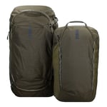 Thule Landmark sac à dos de voyage 55 cm compartiment pour ordinateur portable deep khaki (TAS028117)