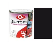 PEINTURE 3 EN 1 BOIS FER MATERIAUX MICROPOREUSE ANTIROUILLE OXYTOL NOIR 2.5L