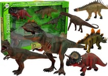 Lean Sport Dinosaur Action Figur Store Figurer Modeller 6 Stk Tyrannosaurus