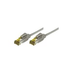 Tecline Câble Ethernet de catégorie 6A Gris 0,3 m